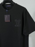 Louis Vuitton Classic Embroidered Logo T-shirt Unisex Casual Loose Short Sleeve