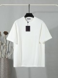 Louis Vuitton Classic Embroidered Logo T-shirt Unisex Casual Loose Short Sleeve