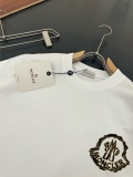 Moncler Classic Simple Logo Printed T-shirt Unisex Casual Loose Short Sleeve