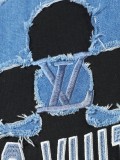Louis Vuitton Fashion Patch Embroidered Logo T-shirt Unisex Casual Loose Short Sleeve