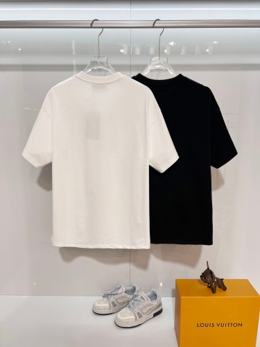 Gucci New Classic Simple Embroidered Logo T-shirt Unisex Casual Loose Short Sleeve