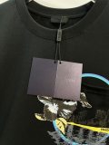 Prada New Fashion Ink Landscape Printed T-shirt Unisex Casual Loose Short Sleeve