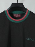 Gucci Classic Embroidered Logo T-shirt Unisex Casual Loose Short Sleeve