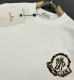 Moncler Classic Simple Logo Printed T-shirt Unisex Casual Loose Short Sleeve