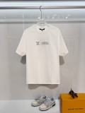 Louis Vuitton New Classic Embroidered Logo T-shirt Unisex Casual Loose Short Sleeve