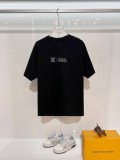 Louis Vuitton New Classic Embroidered Logo T-shirt Unisex Casual Loose Short Sleeve