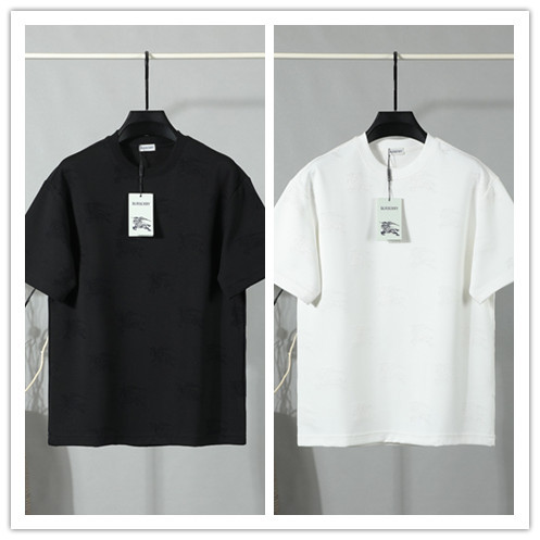 Burberry Classic Full War Horse Versatile T-shirt Unisex Casual Loose Short Sleeve
