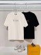 Louis Vuitton New Classic Embroidered Logo T-shirt Unisex Casual Loose Short Sleeve