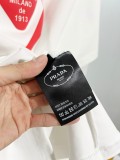 Prada New Classic Foam Logo T-shirt Unisex Casual Loose Short Sleeve