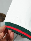 Gucci Classic Embroidered Logo T-shirt Unisex Casual Loose Short Sleeve