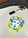 Versace Fashion Logo Printed T-shirt Unisex Casual Loose Short Sleeve