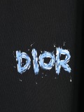 Dior Fashion Logo Printed T-shirt Unisex Casual Loose Short Sleeve