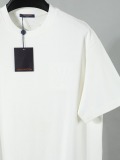 Louis Vuitton Classic Embroidered Logo T-shirt Unisex Casual Loose Short Sleeve