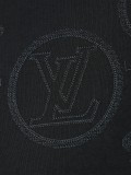 Louis Vuitton Classic Embroidered Logo T-shirt Unisex Casual Loose Short Sleeve