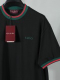 Gucci Classic Embroidered Logo T-shirt Unisex Casual Loose Short Sleeve