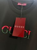 Gucci New Classic Embroidered Logo T-shirt Unisex Casual Loose Short Sleeve
