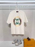 Gucci New Fashion Logo Printed T-shirt Unisex Casual Loose Short Sleeve
