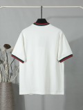 Gucci Classic Embroidered Logo T-shirt Unisex Casual Loose Short Sleeve