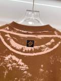 Louis Vuitton New High Street Gradient Tie Dye Logo Printed T-shirt Unisex Casual Versatile Short Sleeve