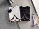 Louis Vuitton Fashion Leather Embroidered Logo T-shirt Unisex Casual Loose Short Sleeve