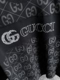 Gucci Classic Full Plush Printed Splicing Embroidered T-shirt Unisex Casual Oversize Short Sleeve
