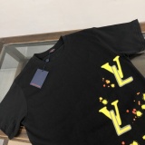 Louis Vuitton Fashion Personalized Logo Printed Short Sleeve Unisex Casual Loose T-shirt