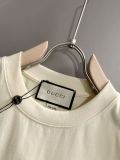 Gucci Classic Embroidered Logo Splicing T-shirt Unisex Casual Loose Short Sleeve