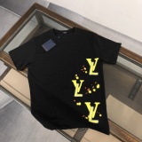 Louis Vuitton Fashion Personalized Logo Printed Short Sleeve Unisex Casual Loose T-shirt