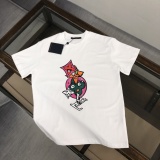 Louis Vuitton Fashion Logo Printed T-shirt Unisex Casual Loose Short Sleeve