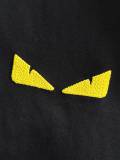 Fendi Fashion Embroidery Cracked Monster Eyes T-shirt Unisex Casual Loose Short Sleeve