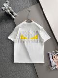 Fendi Fashion Embroidery Cracked Monster Eyes T-shirt Unisex Casual Loose Short Sleeve