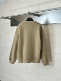 Fendi Fashion FF Jacquard Zipper Pocket Sweatshirt Unisex Versatile Casual Round Neck Sweatshirt