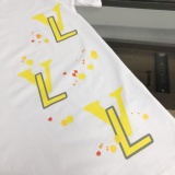 Louis Vuitton Fashion Personalized Logo Printed Short Sleeve Unisex Casual Loose T-shirt