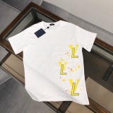 Louis Vuitton Fashion Personalized Logo Printed Short Sleeve Unisex Casual Loose T-shirt