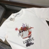 Loewe New Fashion Printed T-shirt Couple Casual Loose Short Sleeve