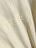 Gucci Classic Embroidered Logo Splicing T-shirt Unisex Casual Loose Short Sleeve