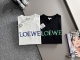 Loewe New Fashion Embroidered Logo Grid Splicing T-shirt Couple Casual Oversize Short Sleeve
