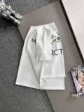ARC'TERYX Fashion Embroidery Logo Splicing Mesh T-shirt Unisex Casual Loose Short Sleeve