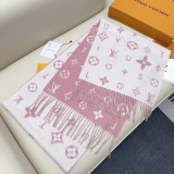 Louis Vuitton New Classic Logo Jacquard Double Sided Wool Scarf Size: 55 x 180 CM