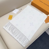 Louis Vuitton New Classic Logo Jacquard Double Sided Wool Scarf Size: 55 x 180 CM