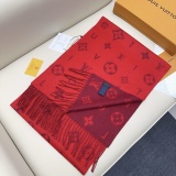 Louis Vuitton New Classic Logo Jacquard Double Sided Wool Scarf Size: 55 x 180 CM
