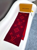 Louis Vuitton New Classic Logo Jacquard Cashmere Knitted Scarf Size: 32 x 180 CM