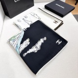 Chanel New Classic Camellia Elegant Versatile Velvet Square Scarf Size: 140 x 140 CM