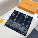 Louis Vuitton New Classic Logo Jacquard Double Sided Wool Scarf Size: 55 x 180 CM