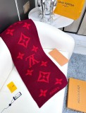 Louis Vuitton New Classic Logo Jacquard Cashmere Knitted Scarf Size: 32 x 180 CM