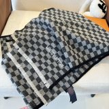Louis Vuitton Classic Versatile Checkered Cashmere Scarf Size: 45 x 200 CM