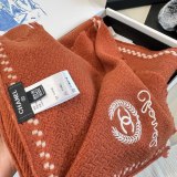 Chanel Classic Versatile Embroidered Logo Cashmere Scarf Size: 38 x 185 CM