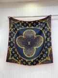 Louis Vuitton Fashion Logo Printed Silk Square Scarf Size: 90 x 90 CM