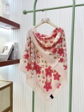 Louis Vuitton Fashion Double Sided Logo Printed Cashmere Square Scarf Size: 140 x 140 CM