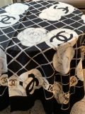 Chanel Fashion Camellia Logo Printed Cashmere Long Scarf Shawl Size: 110 x 200 CM